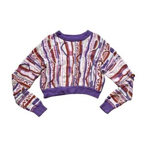 Colorful Coogi - Inspired Cropped Sweater